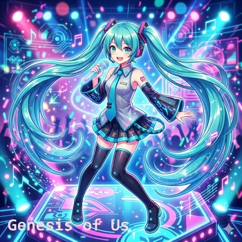Обложка «Genesis of Us» — Hatsune Miku, Emily Bjørk