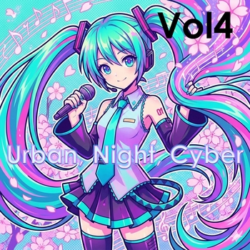 Обложка «Urban, Night, Cyber, Vol. 4» — Hatsune Miku, Stine Tveit
