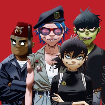 Обложка «The Moon Cave» — Gorillaz, Asha Puthli, Bobby Womack, Dave Jolicoeur, Jalen Ngonda, Black Thought