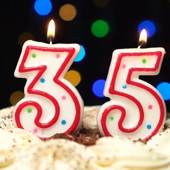 Оформление подборки «С днём рождения 35 лет»